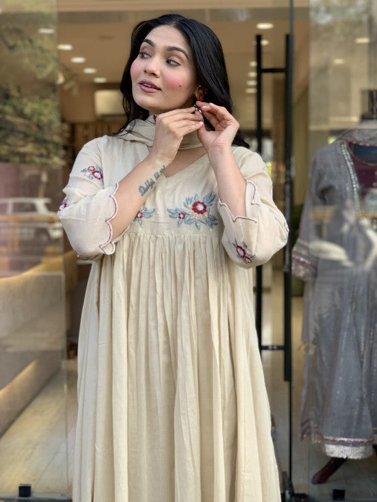 Ruhani Best shade in cotton Embroidery