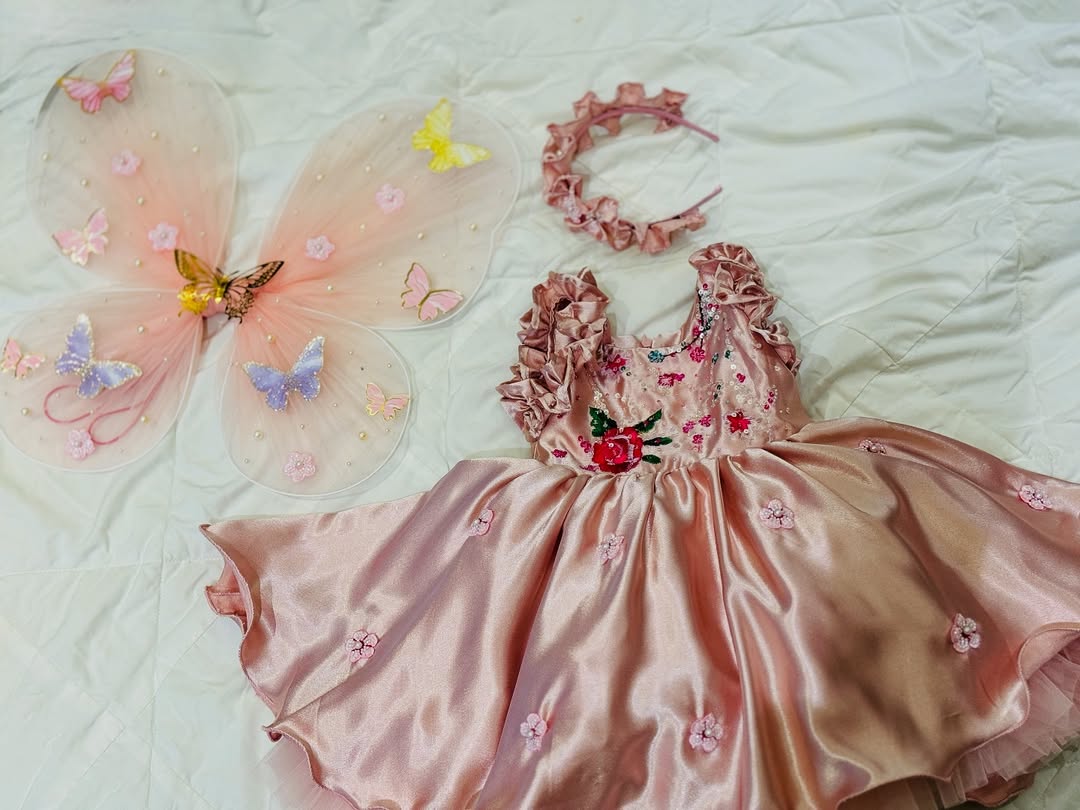 Rose Petal Princess Party Gown