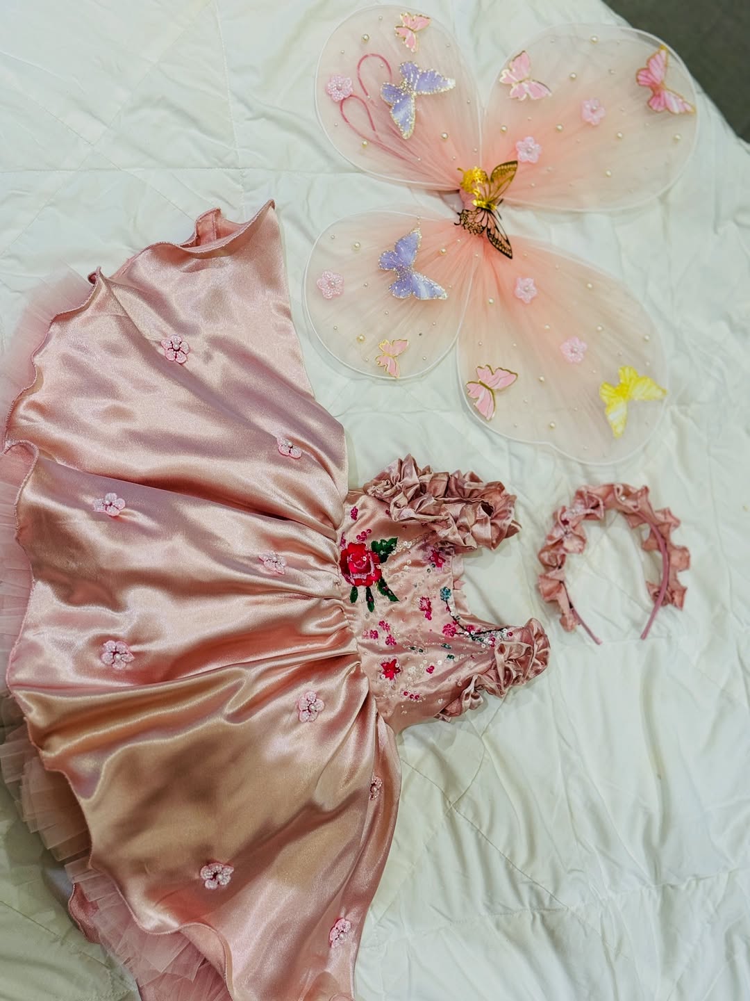 Rose Petal Princess Party Gown