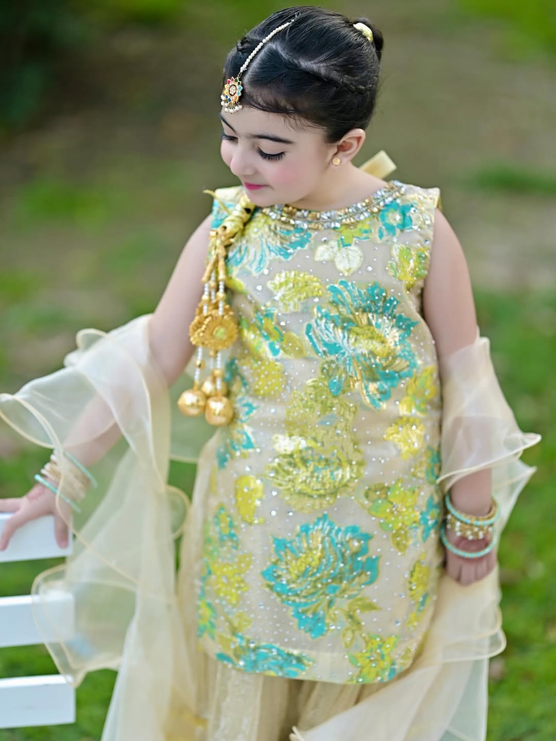 Aanya Green Festive Set