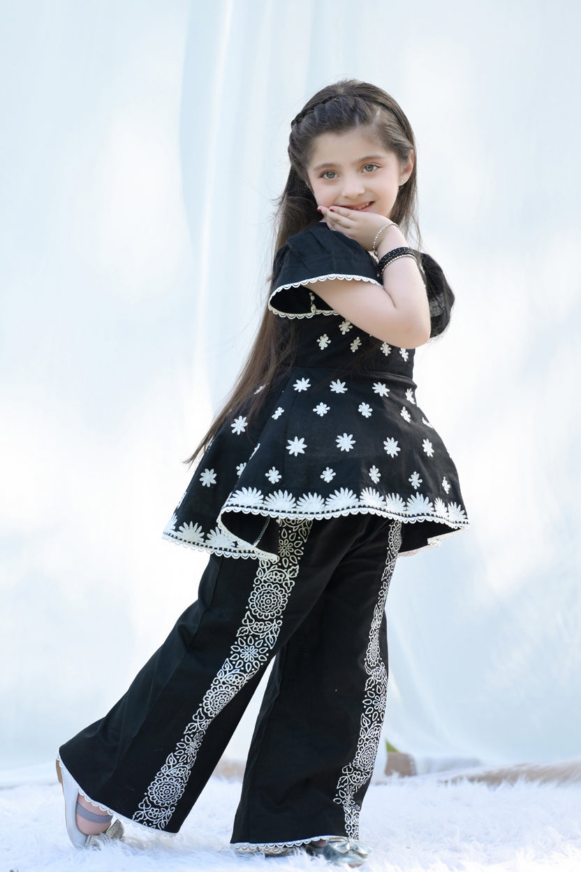 Midnight Bloom Kids Co-ord Set