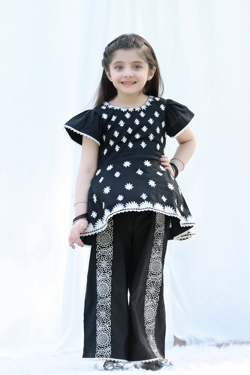 Midnight Bloom Kids Co-ord Set