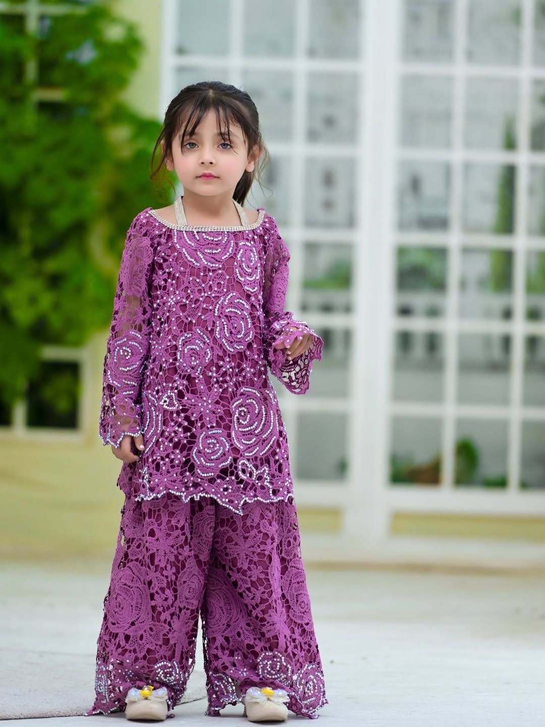 Lavender Grace Kurti Set