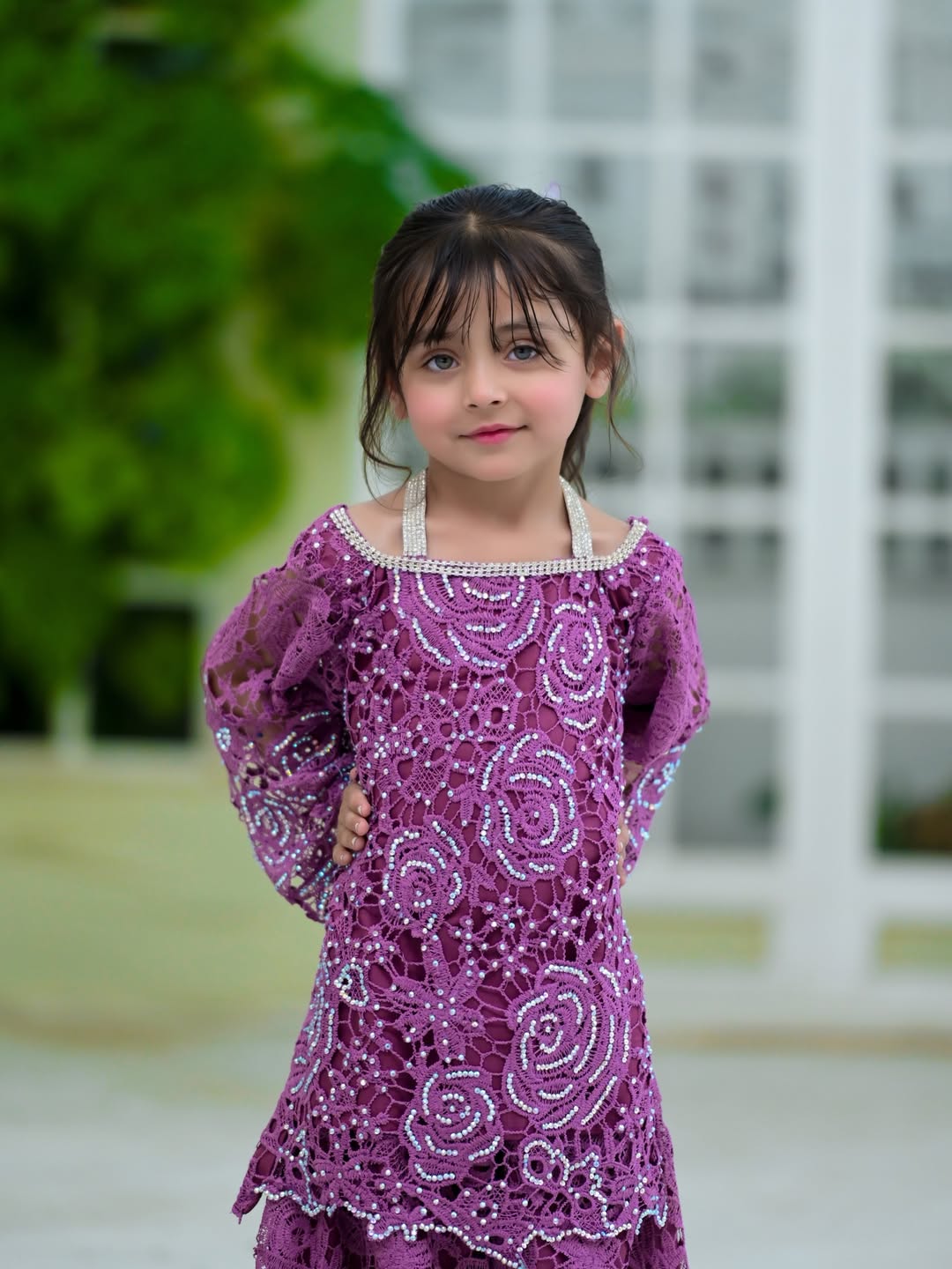 Lavender Grace Kurti Set