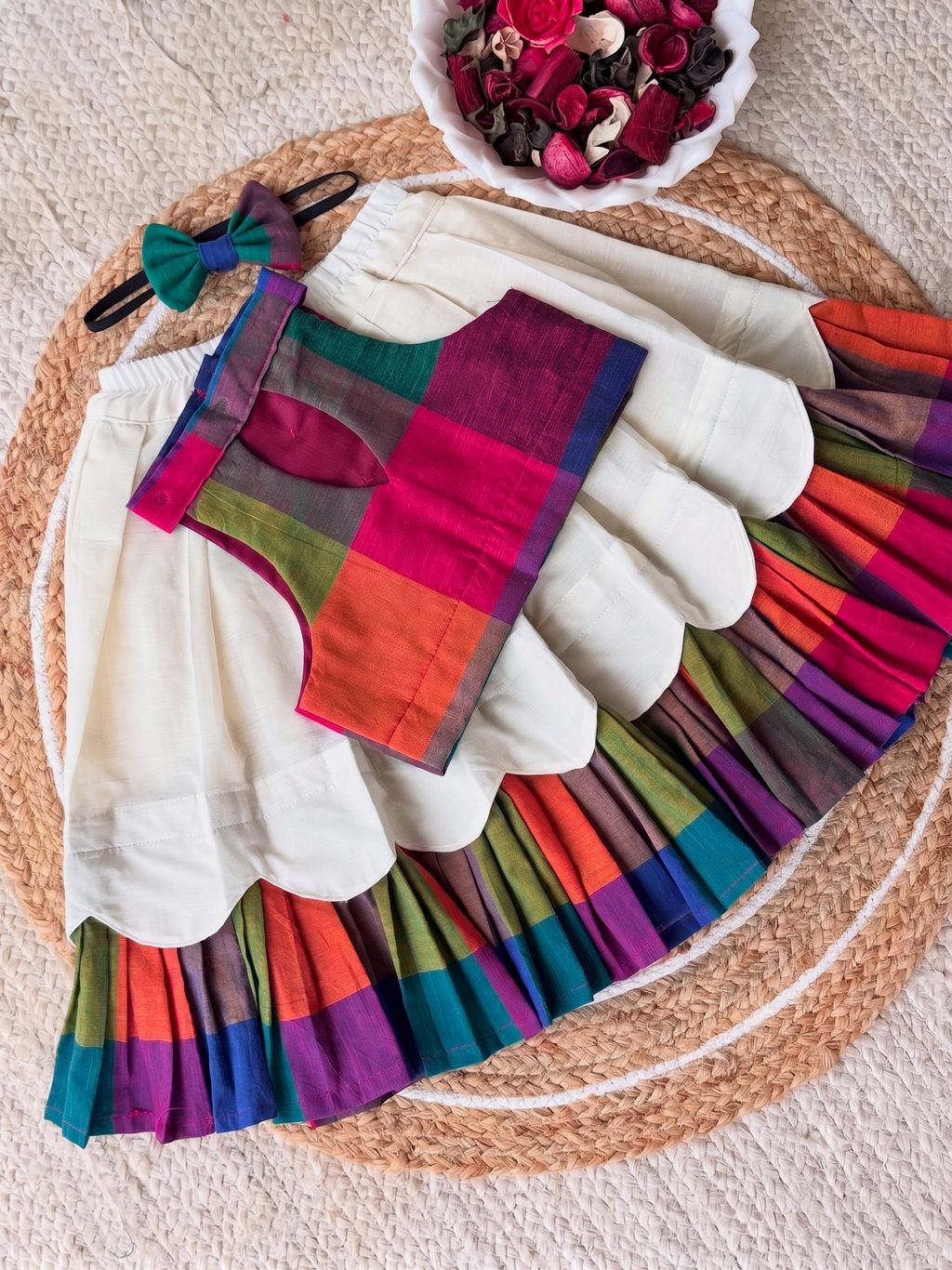 AARVI MULTICOLOUR PATCHWORK LEHENGA CHOLI