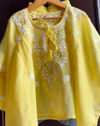 Elif Chikankari Kaftan Set