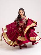 Aaradhya Maroon Royal Lehenga Choli
