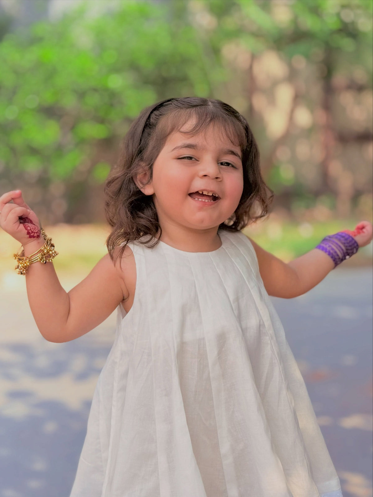 AAROHI MUSTARD FLORAL GIRLS CO-ORD SET