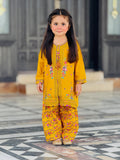 RIYA MUSTARD FLORAL KURTA PANT SET