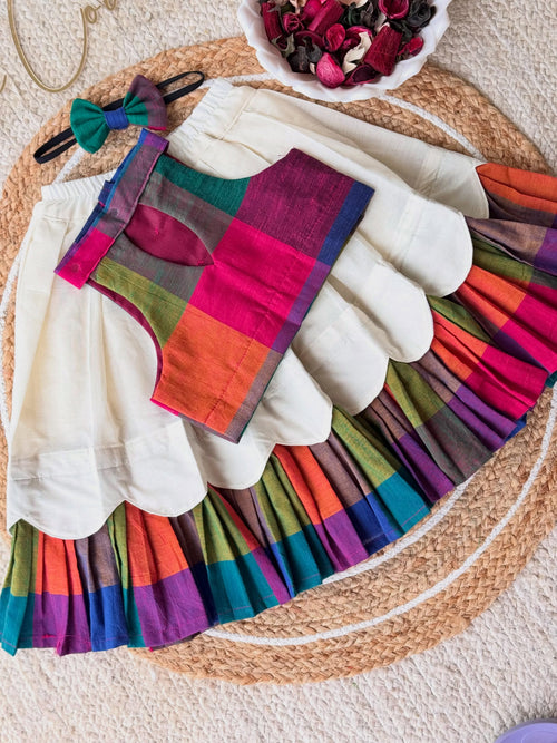 AARVI MULTICOLOUR PATCHWORK LEHENGA CHOLI