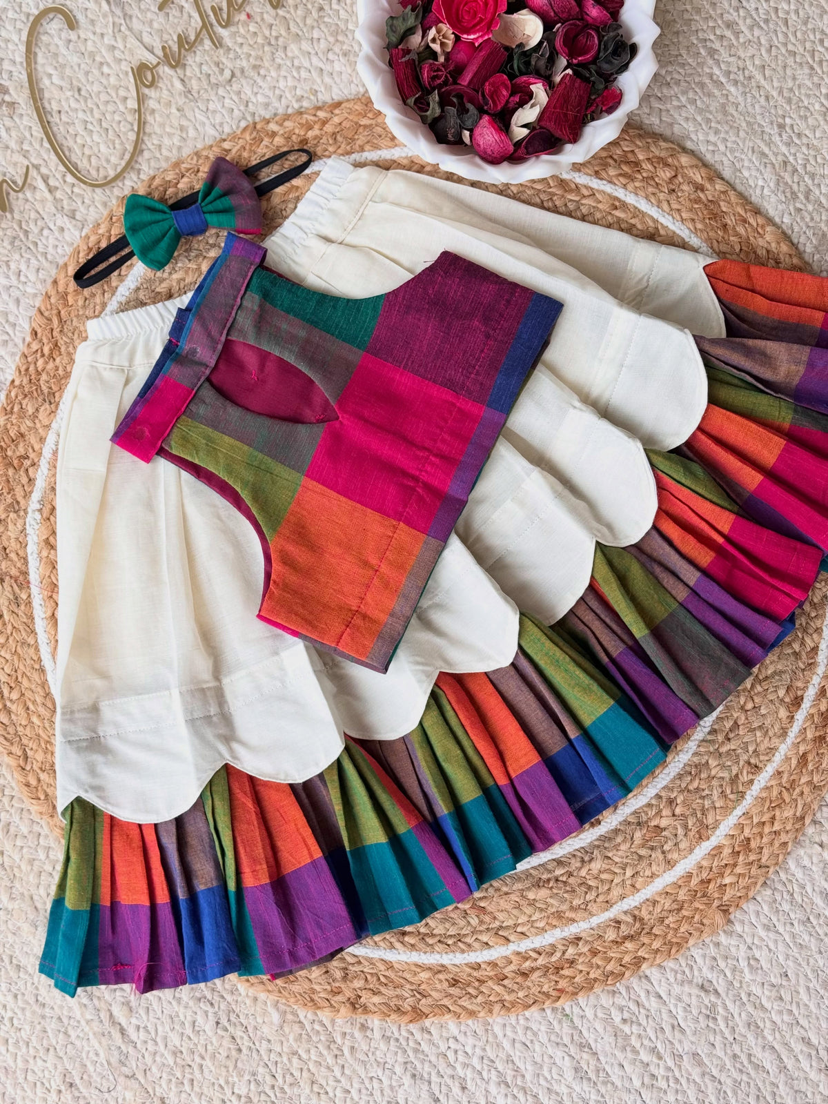 AARVI MULTICOLOUR PATCHWORK LEHENGA CHOLI