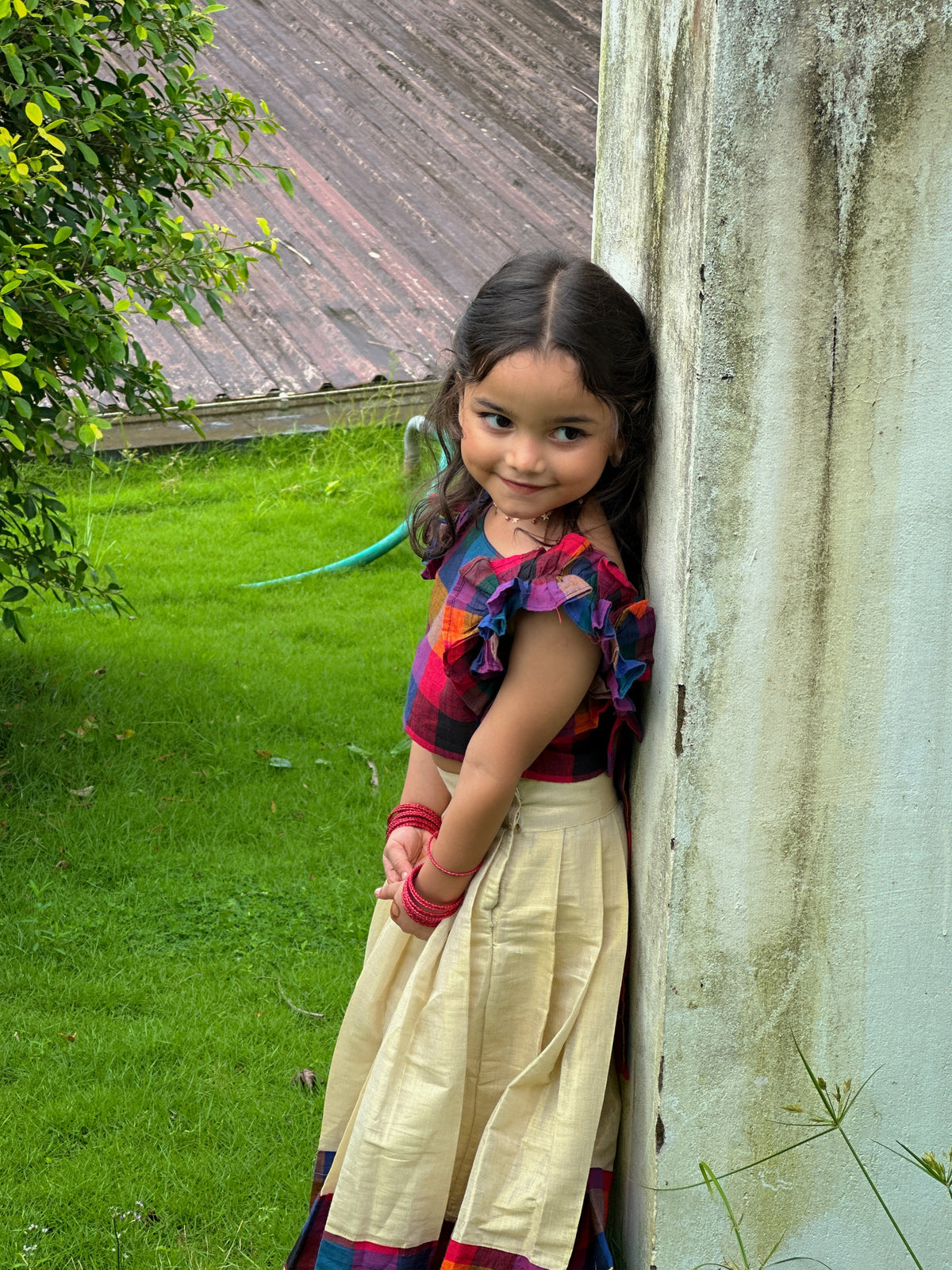 MYRA MULTICOLOUR KIDS LEHENGA CHOLI