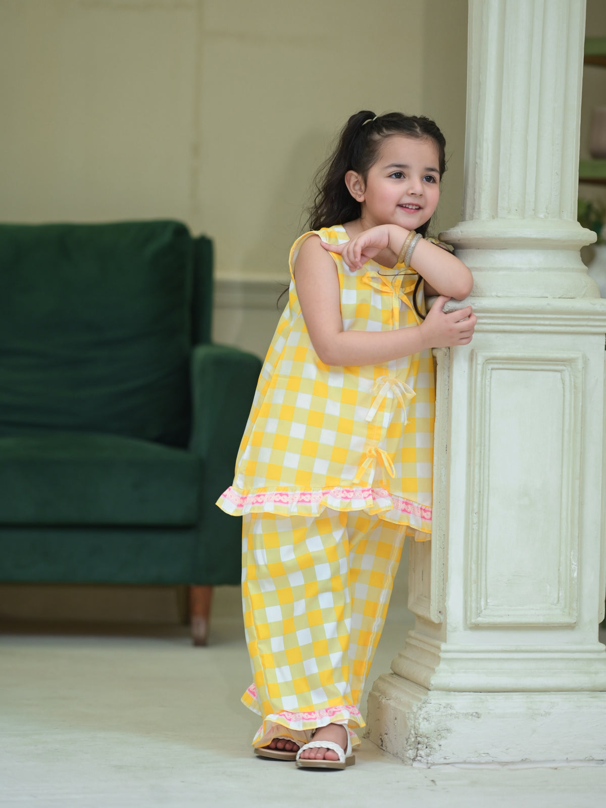 Misha Checks Cotton Co-Ord Set