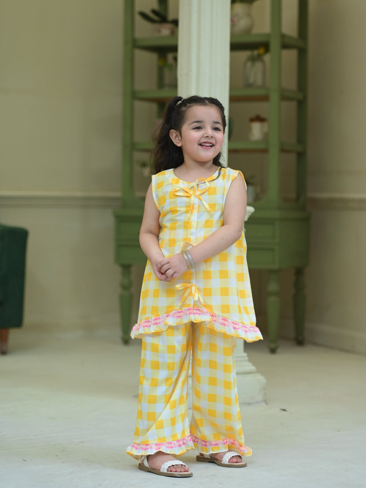 Misha Checks Cotton Co-Ord Set