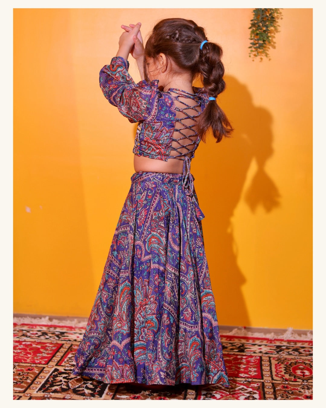 Ira Purple Bandhani Ghughri Designer Lehenga Choli