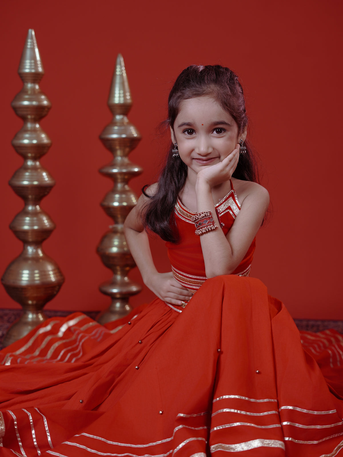 Aarika Red & Silver Designer Lehenga Choli