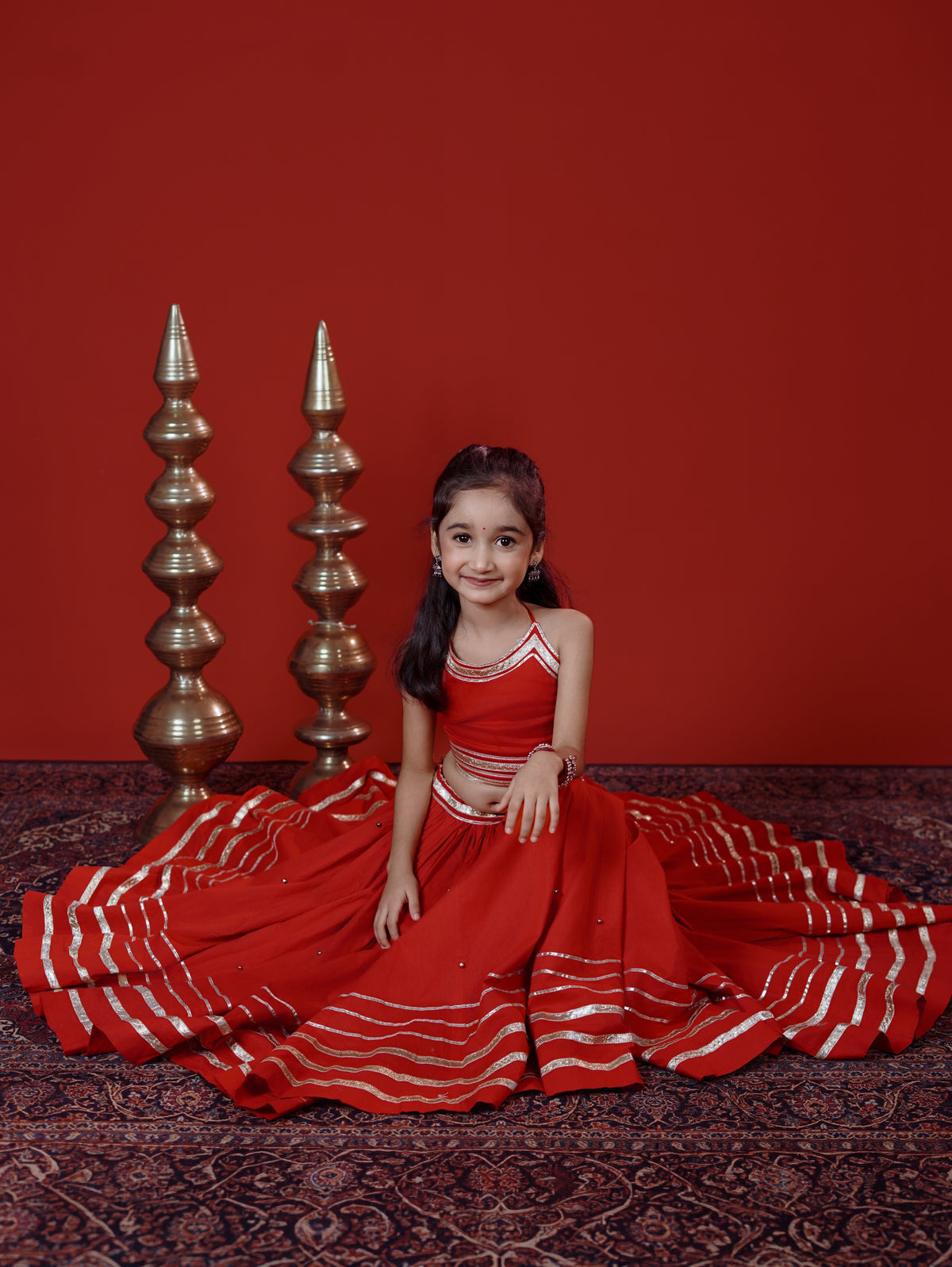 Aarika Red & Silver Designer Lehenga Choli