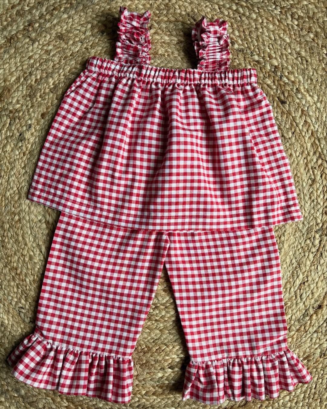 Cherry Picnic Gingham Co-Ord Set