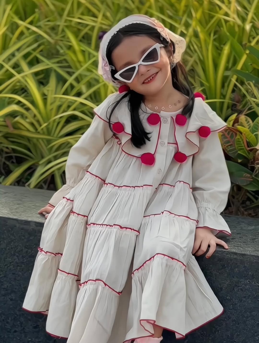 Sayra Cute Boho Frill Dress