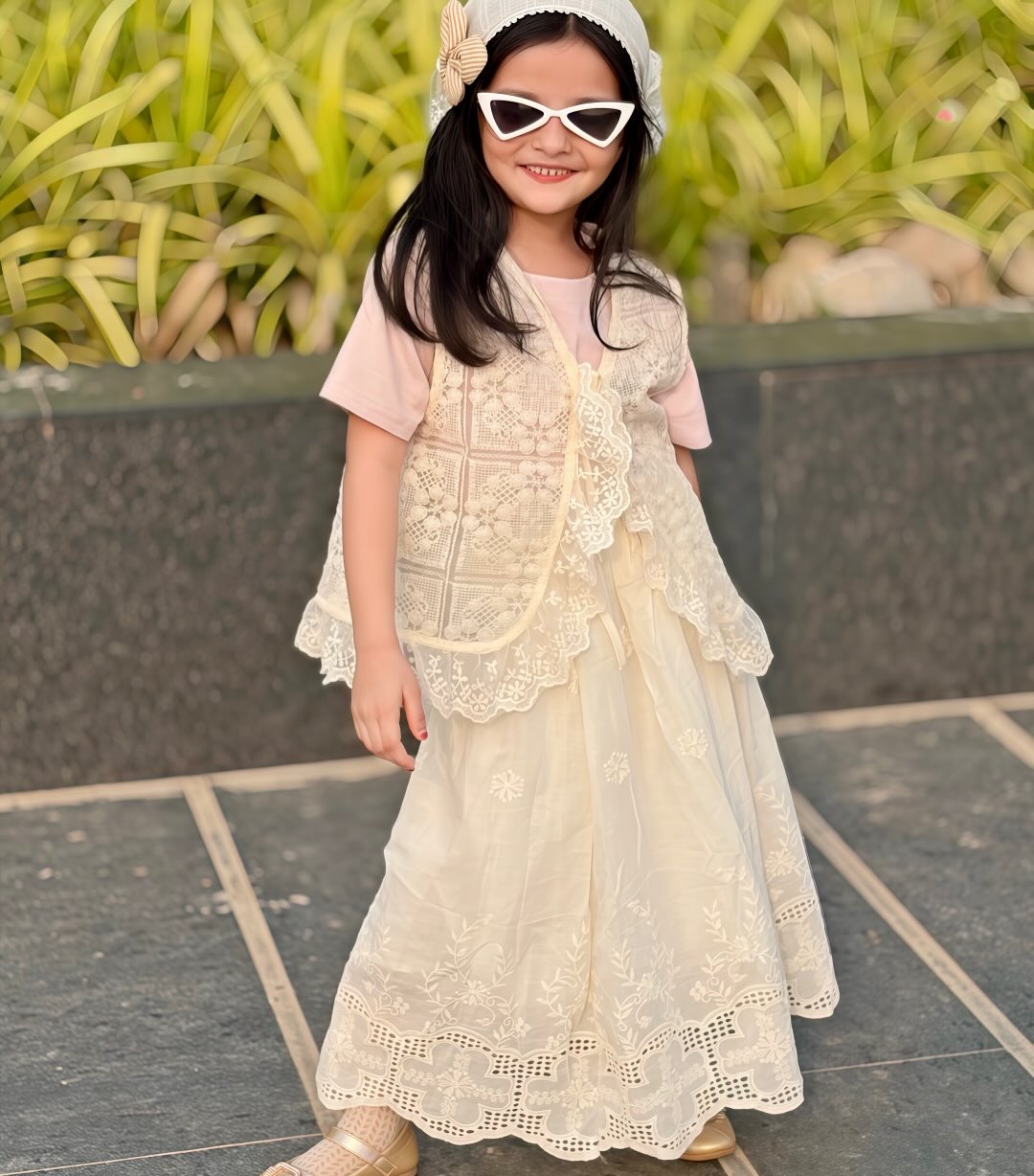 Elegant Lace Party Dress Set