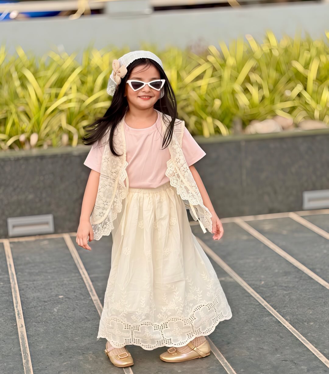 Elegant Lace Party Dress Set