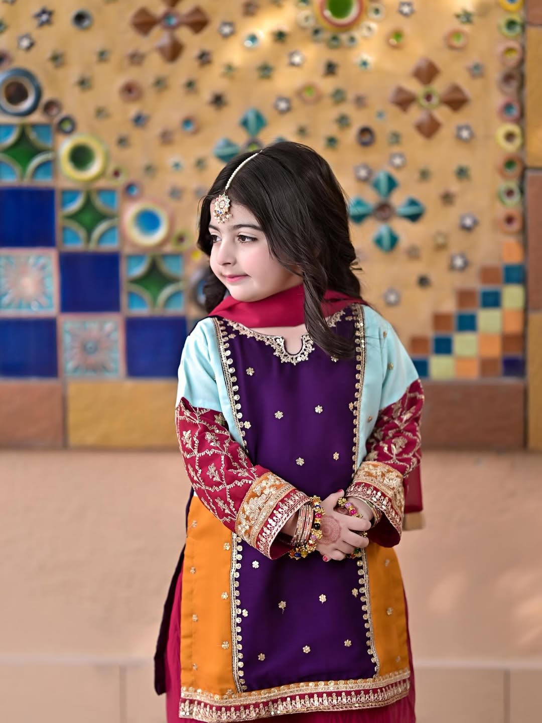 Aveline Royal Rang Palazzo Set