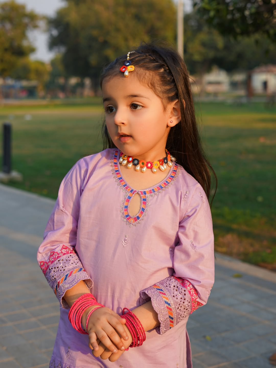 Nyra Lavender Charm Sharara Set