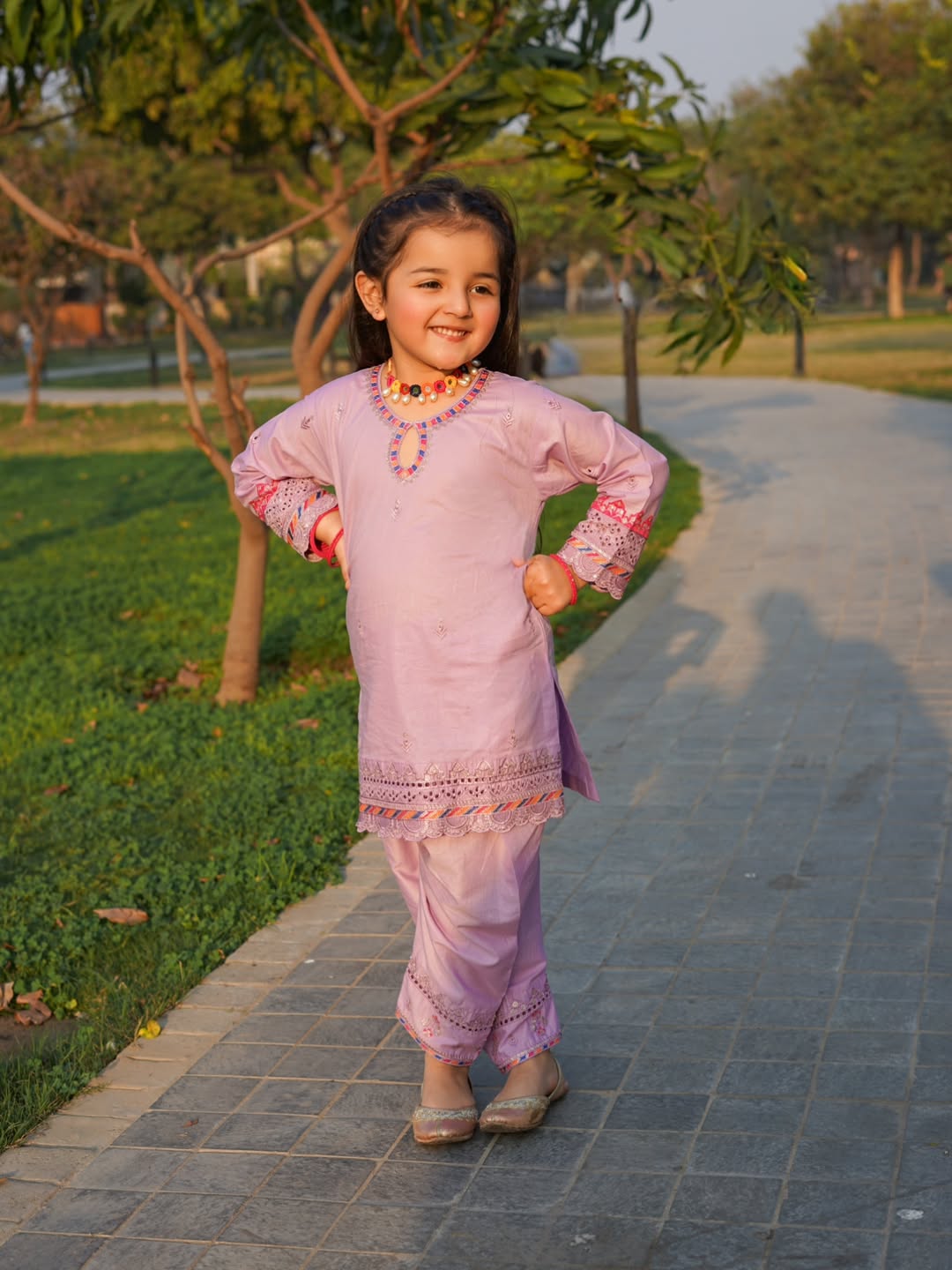Nyra Lavender Charm Sharara Set