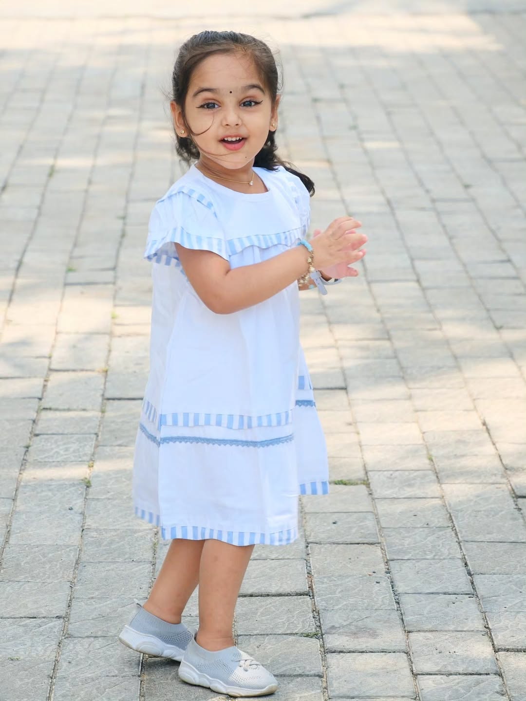 Ava White Angel Dress