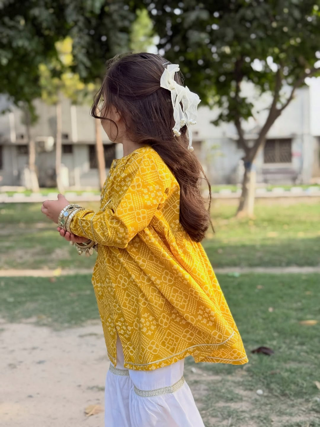 Meher Noor Mustard Bloom Set