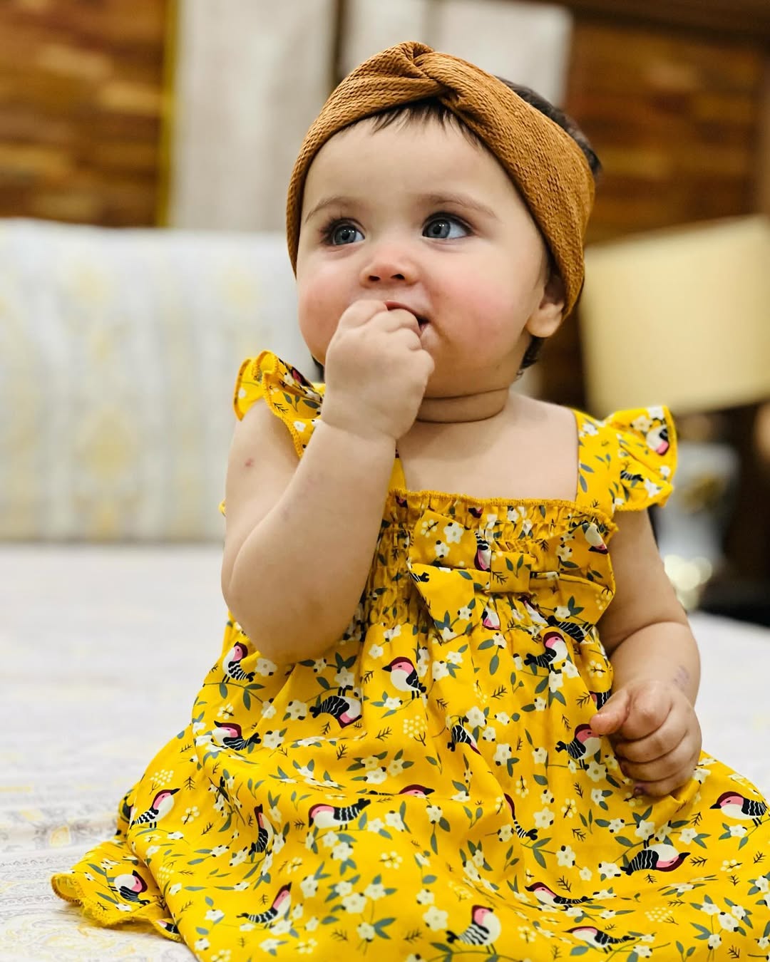 Aanya Yellow Bloom Dress