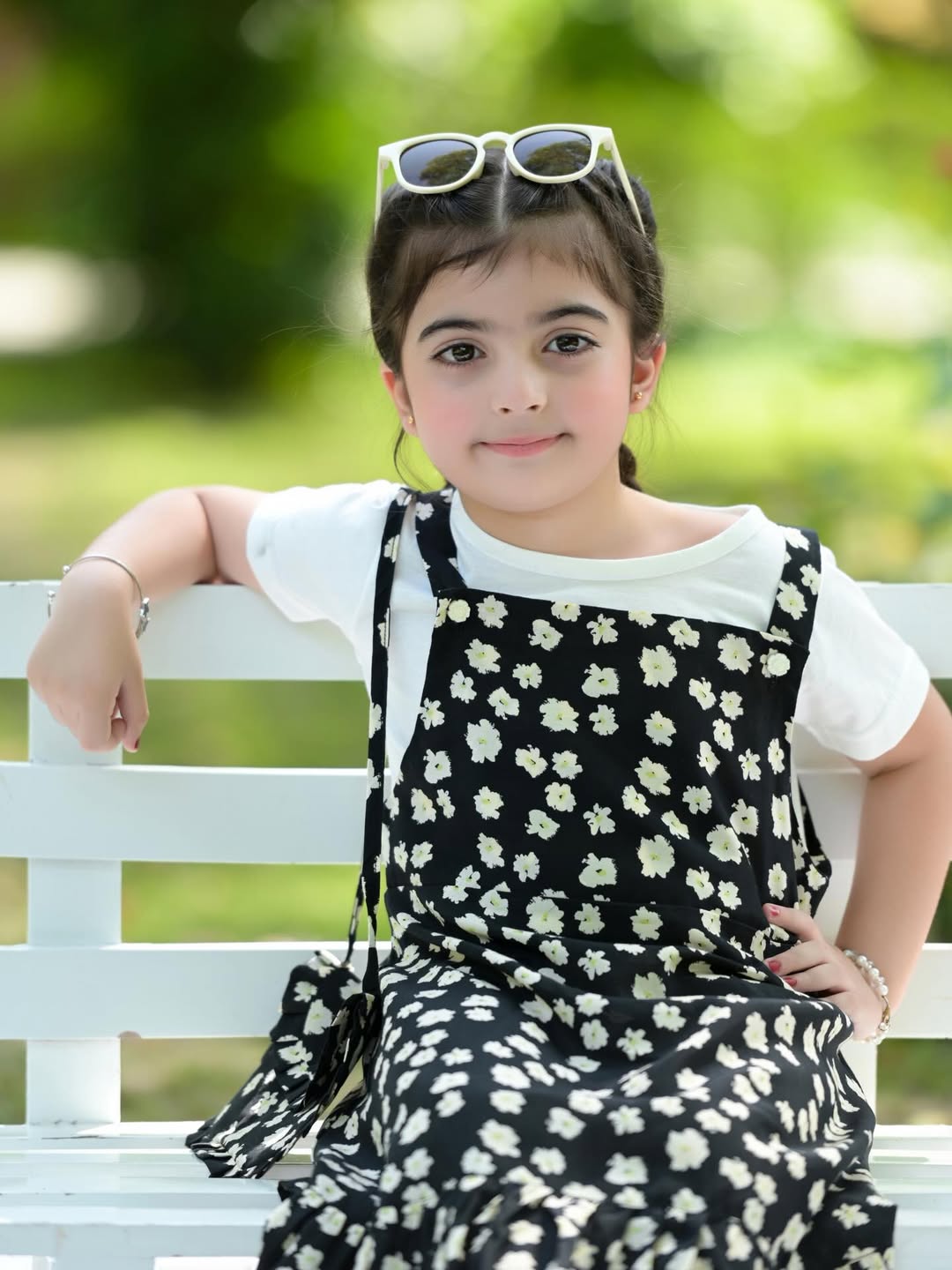 Moonlit Petal Girls Dress