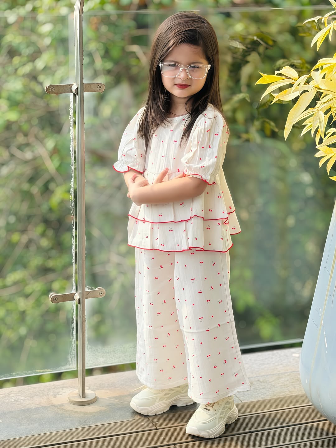 Little Cherry Charm Co-Ord Set for Girls