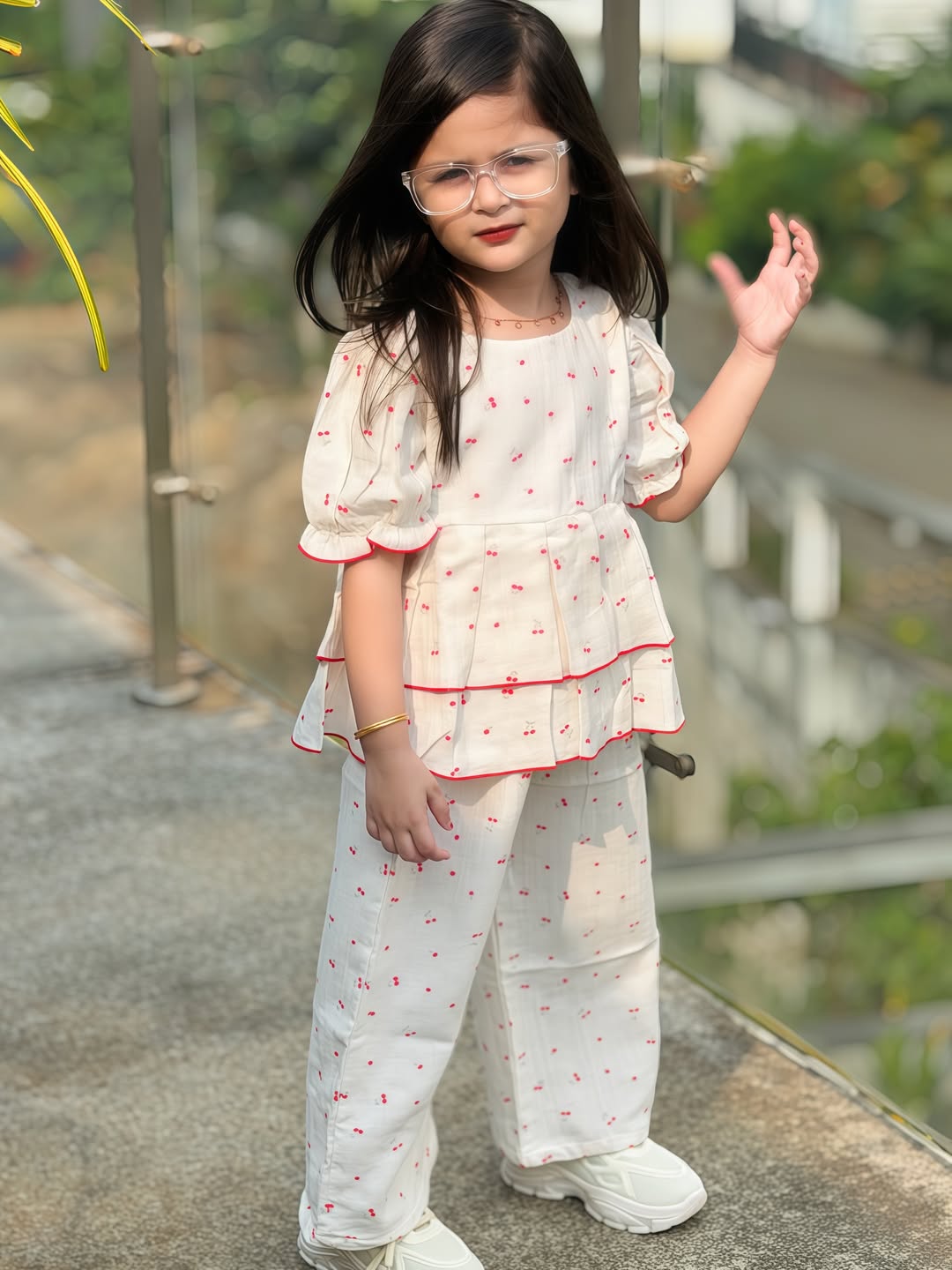 Little Cherry Charm Co-Ord Set for Girls