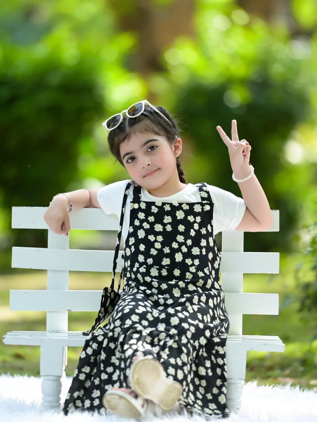 Moonlit Petal Girls Dress