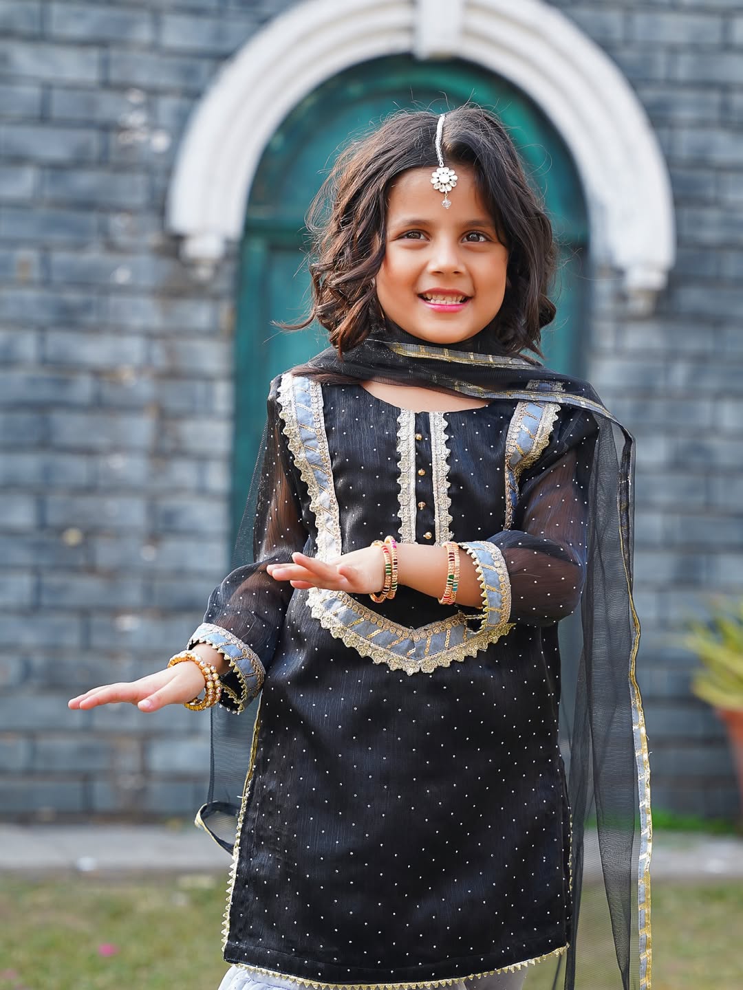 Myra Midnight Grace Sharara Set