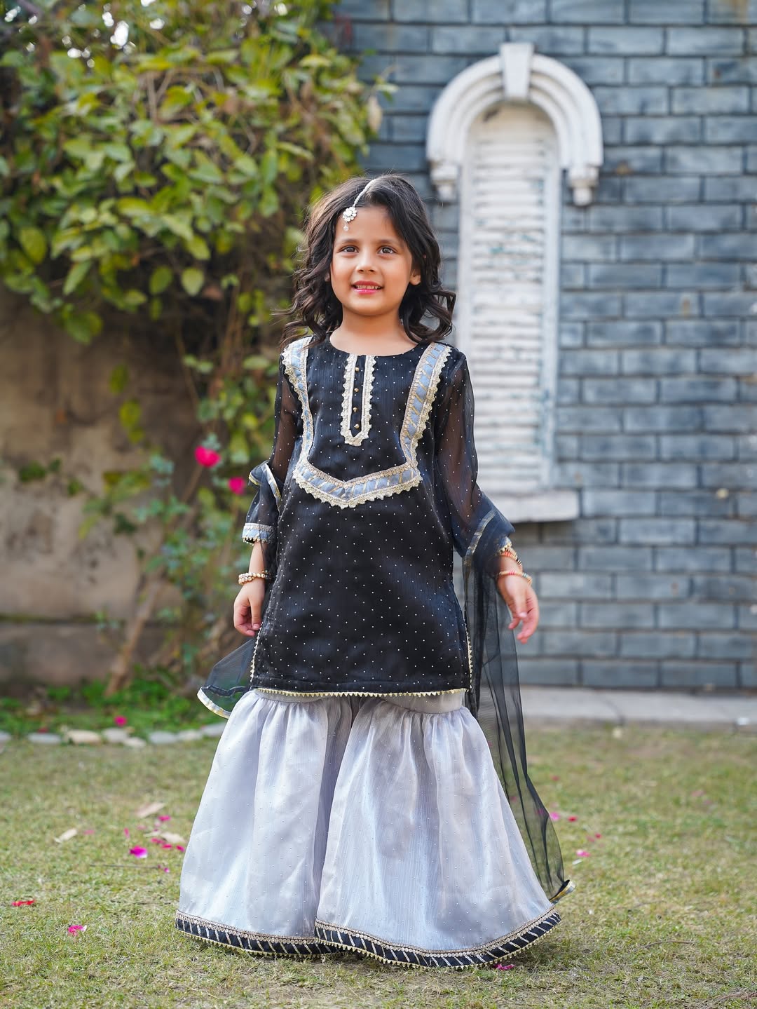 Myra Midnight Grace Sharara Set