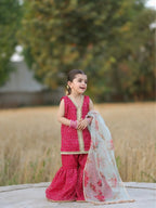 Aadhya Rani Pink Sharara Set