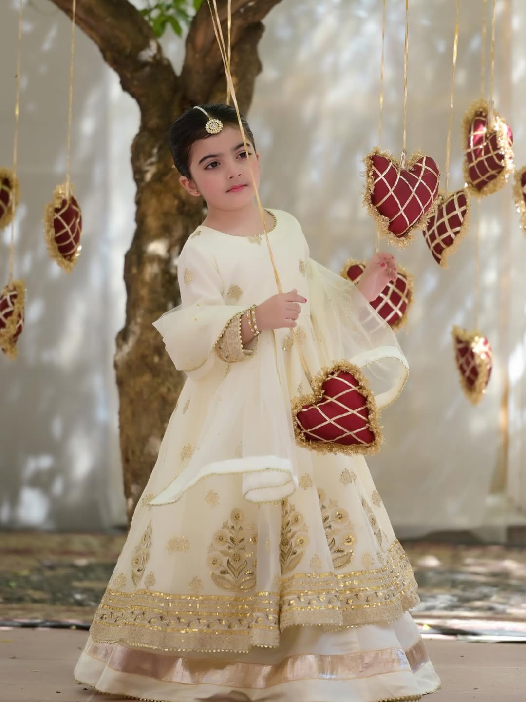 Myra Cream Royal Lehenga