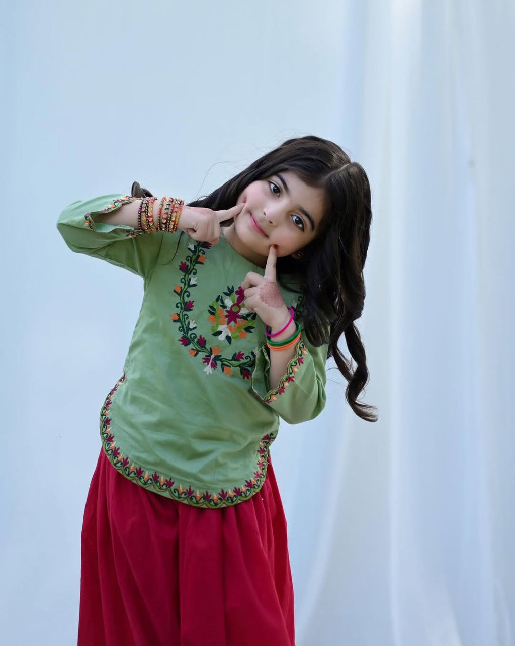 Daisy Mehendi Bloom Kids Sharara Set