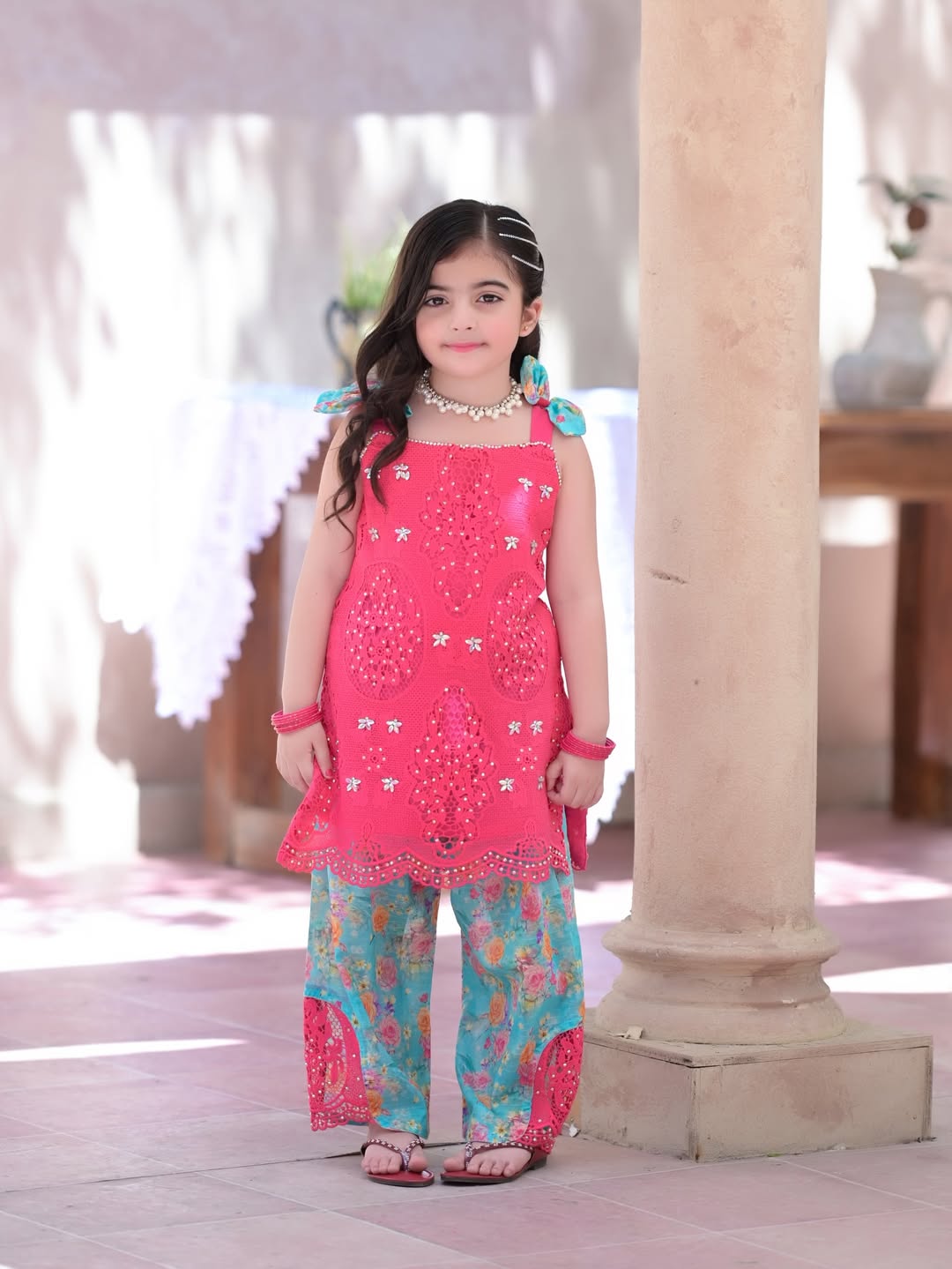 Dhyana Bloom Cut Work Co-Ord Set