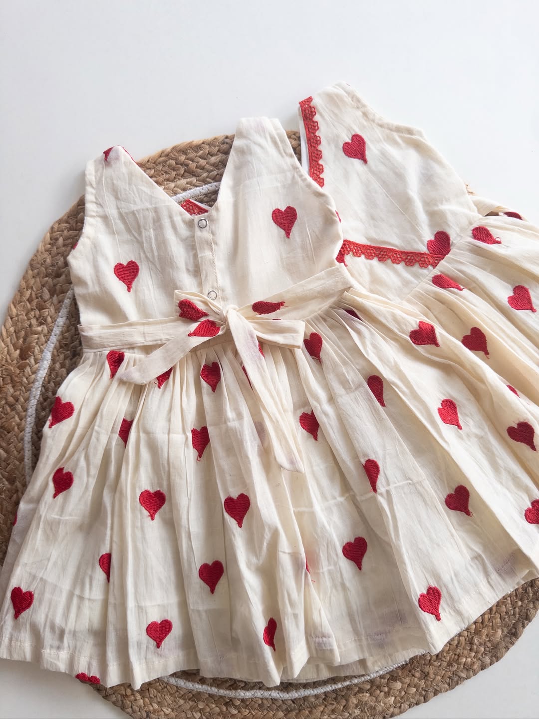 Cupid Hearts Cotton Frock