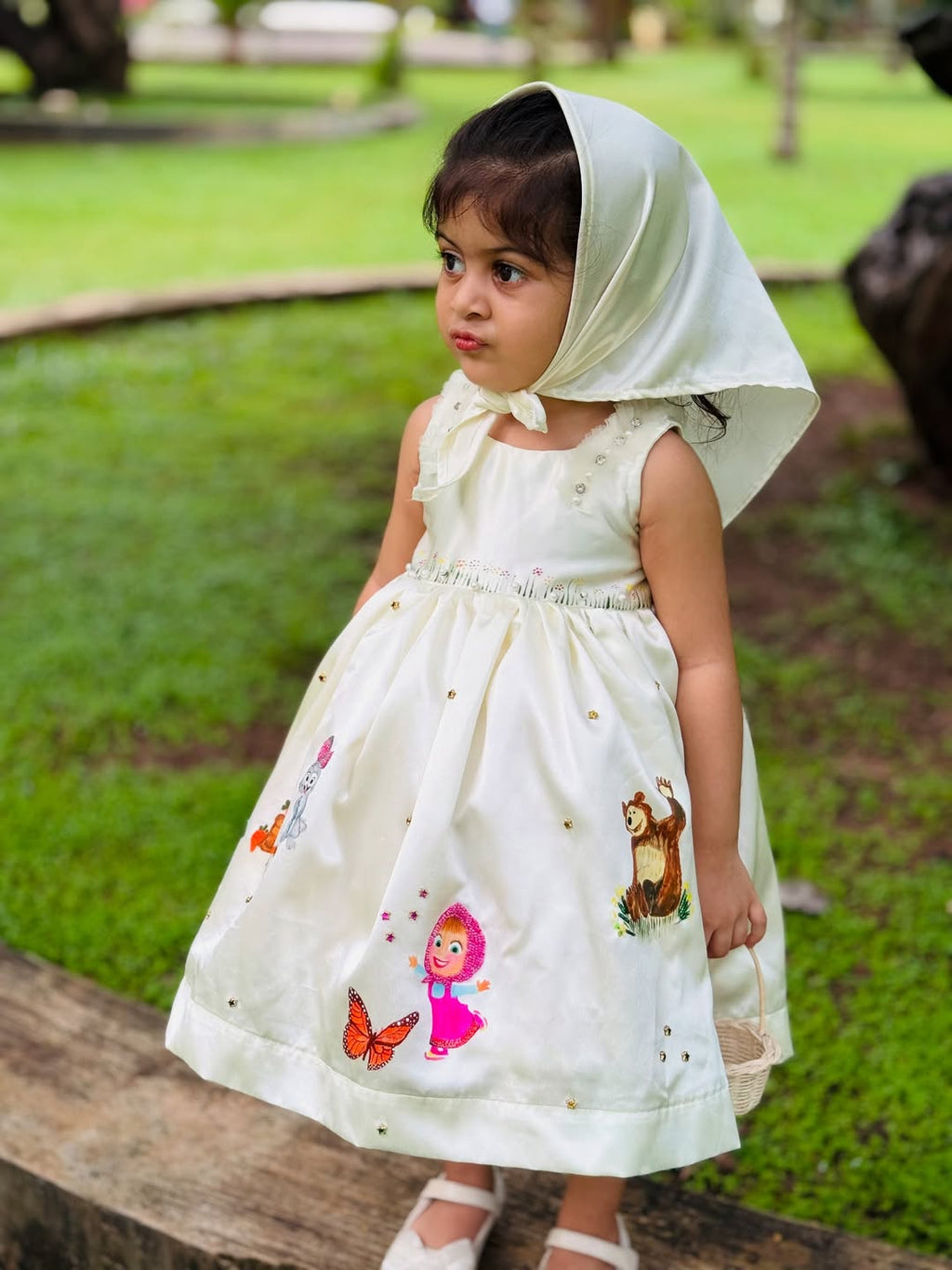 Noor Blossom Handpainted Frock