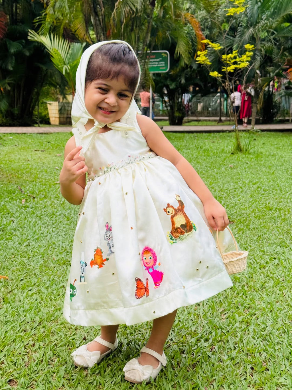 Noor Blossom Handpainted Frock