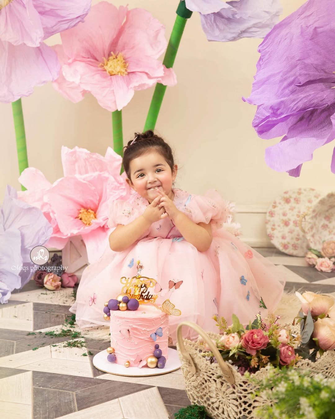 Little Fairy Blossom Designer Party Gown