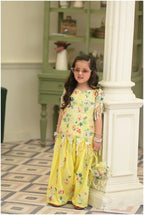 Sunehri Phool – Floral Elegance Kids Palazzo Set