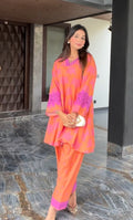 Aaira Sunset Pink Farshi Salwar Set