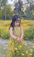 Little Blossom Olive Dress