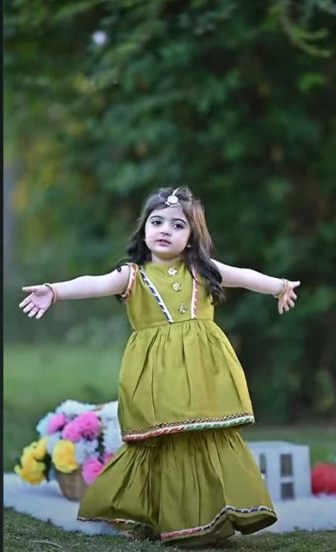 Little Blossom Olive Dress